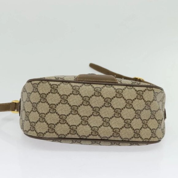 GUCCI GG Supreme Web Sherry Line Shoulder Bag PVC Beige 89 02 032 Auth 135357 - Picture 7 of 16